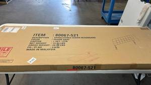 lot 8006 image: Ida Upholstered Panel Queen Headboard Warm Gray 80067-521