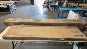 lot 8008 image: Platform Bed Queen Size N701P414285S Boxes 1 and 2 Making a Complete Set