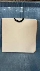lot 8017 image: Lifetime 2 ft x 4 ft Folding Table with Carrying Handle, Locking Tab for Table Top and Adjustable Leg Height.