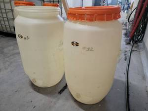 lot 16166 image: Set of 2 Speidel HDPE Fermentation & Storage Tank- Approx. 120L (31.7 Gal)