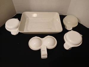 lot 1111 image: Plastic egg makers with dish