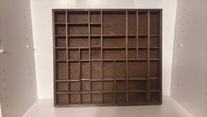 lot 1219 image: Wood Compartment Display