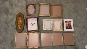 lot 1232 image: Assorted Picture Frames Various Sizes and Styles
