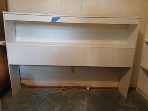 lot 1300 image: Headboard with shelf 41x61x10