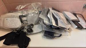 lot 1403 image: PM2.5 Protective Face Masks, Multiple Units in Assorted Colors and Sizes