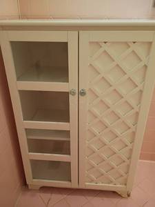 lot 1412 image: 2 Door Storage Cabinet.   40 x 27 x 14