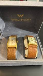 lot 1616 image: Waltham and other watch in case