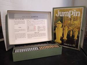 lot 1784 image: Jumpin, Oh Wan Wee, Quinto, and peg board, Board Games