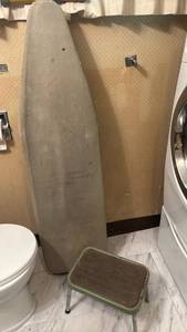 lot 1802 image: Ironing Board with Cover and Step Stool