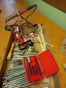 lot 2031 image: Solder Gun, Holder, Bits and More