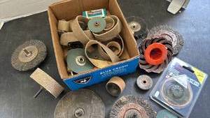 lot 2248 image: Bosch OSC212HG 3Max Grout Removal Multi-Tool and more