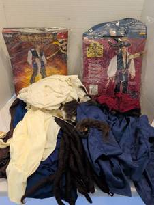 lot 1003 image: Pirates of the Caribbean Costume Lot 2 Packages At Worlds End Seven Seas Adult med and lg