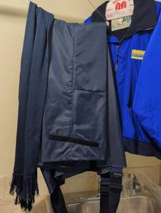 lot 1131 image: Pro Rainer xl pants and 2xl Blue Nylon Jacket
