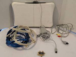 lot 1331 image: Nintendo Wii Fit pad and cords