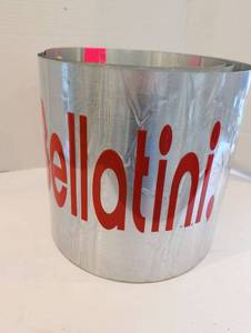 lot 1346 image: Bellatini Branded Metal Strip Band Coiled Signage Wrap