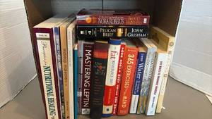 lot 1611 image: Mixed Fiction  Books Lot - Titles Including Nora Roberts, John Grisham, Balch