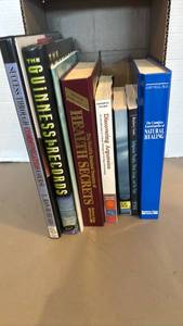 lot 1616 image: Books Success Through Completion, Guinness, Natural Healing Reference Collection