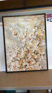 lot 1649 image: 32 x 24 Canvas Painting in frame