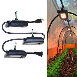 lot 188 image: Owleye 12FT Outdoor Grow Lights LED String Plant Light, IP65 Waterproof, Full Spectrum, 120V, ETL Listed, 33.89 umols, Linkable Grow Light for Greenhouse & Outdoor Garden & Raised Bed (3-Bulbs) - Retail $27