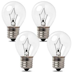 lot 224 image: SATONA Lava Lamp Bulbs, 4 Pack 40 Watt Lava Lamp Bulbs, S11 E17 Base Replacement �� Compatible with 14.5-Inch20-Ounce Lava Lamps, Glitter Lamps Dimmable - Warm White - Long Life (4 Pack) - Retail $12