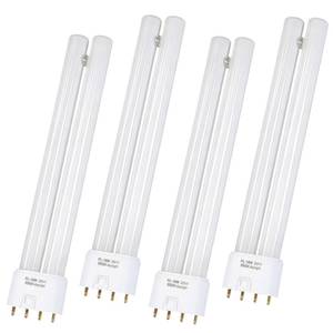 lot 266 image: 4-Pack PL18-B 18W Replacement Tube Light Bulb Compatible with OttLite Replacement Bulb, Fit for PL18-B-FFP T18330 T186C0 T40112 Type B Fluorescent Bulb, 2G11 Base, 5500K Natural Daylight, 930 LM - Retail $20