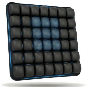 lot 282 image: Qticare Airplane Seat Cushion, Inflatable Travel Cushion for Long Flights, Portable Travel Seat Cushion with Built-in Press Pump - Retail $42