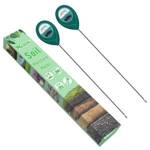 lot 302 image: XLUX Long Probe Deep Use Soil Moisture Meter Sensor, Water Monitor Indicator, Hygrometer for Outdoor Indoor Large Pot Plants, Flower, Gardening, Farming, 2 Pack - Retail $20