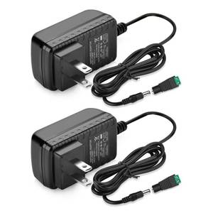 lot 313 image: 12V LED Strip Power Supply, 2A 24W Power Adapter, 12V Power Supply for LED Strip Lights, AC 100-240V to DC 12V Transformer, US Plug (2 Pack) - Retail $13