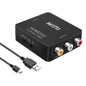 lot 330 image: Wonlyus HDMI to RCA, 1080p HDMI to AV 3RCA CVBs Composite Video Audio Converter Adapter Supports PALNTSC for TV Stick, Chromecast, Apple TV, PC, Laptop, Xbox, HDTV, DVD-Black - Retail $10
