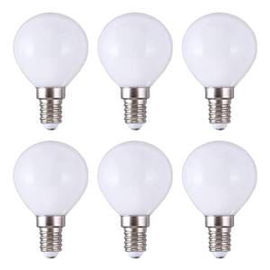 lot 340 image: G45 LED Bulb 5W Globe Vanity Light Bulb E14 Candelabra Base 50W Equivalent Warm White 3000K LED Round Light Bulb 500LM for Makeup Mirror Bathroom Home Lighting, 6 Pack - Retail $18