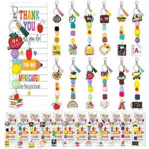 lot 347 image: Gaiaring 36 Pcs12 Set Teacher Appreciation Gifts Keychain Set - Retail $26