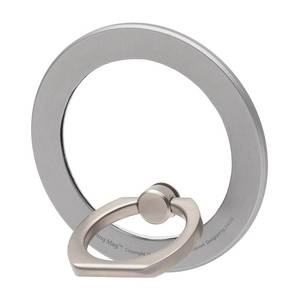 lot 366 image: iRing Magnetic Phone Grip Ring Holder for MagSafe, Kickstand Grip for MagSafe, Wireless Charging Compatible with iPhone 17 16 15 14 13 12, Mag Safe Accessories_Silver - Retail $23