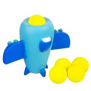 lot 390 image: Airplane Foam Ball Popper Toy - Squeeze & Launch Plane Ball Shooter-Fun - Retail $10