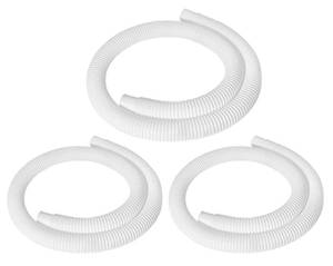lot 442 image: 3 Pcs 1.25 Pool Hose, 59 Long Accessory Pool Pump Replacement Hoses, Compatible with All Above Ground Pool Filter Pumps that Use 1 14 Diameter Hoses - Retail $23