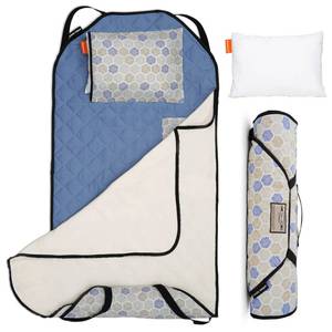 lot 463 image: Tot Cot Kids Nap Mat - Toddler Preschool Daycare Bedding Cover with Blanket and Pillow - Ages 2 Yrs to 5 Yrs - Retail $45