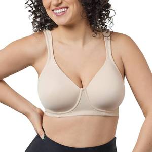lot 472 image: Leading Lady Womens Plus-Size Underwire Padded T-Shirt Bra, Nude, 50C - Retail $28