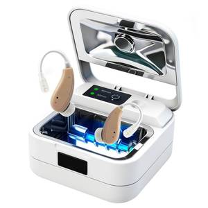 lot 476 image: Hearing Aid Dryer Dehumidifier, with UV C Sanitizer Light, Automatic Shut-Off Dryer Box, Fast Drying, Ultra-Quiet and Portable Dryers for Hearing Aids, Wireless Earbuds, AirPods, Ear Amplifiers - Retail $59