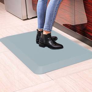 lot 524 image: HEALEG 1 Extra Thick Anti Fatigue Floor Mat 30 L x 20 W,Kitchen Mat, Standing Desk Mat,140D Advanced PU Foam Ergonomic Comfort at Home, Office, Garage, Sink (Denim)