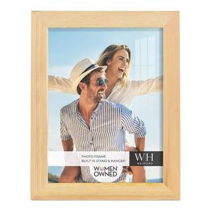 lot 535 image: Renditions Gallery 6x8 inch Picture Frame Nature Wood Grain Frame, High-end Modern Style, Made of Solid Wood and High Definition Glass for Wall and Tabletop Photo Display - Retail $10