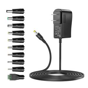 lot 592 image: Basicvolt 24V 1.5A AC Power Supply Adapter 100-240V AC to DC 5.5mm x 2.1mm, Replacement 24Volts 1A 0.5A Power Cord Charger for Fan Router Speaker LED Strip Lights CCTV Camera Massage Gun 1500mAh - Retail $14