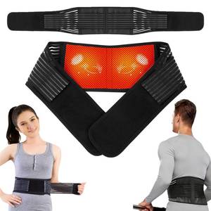 lot 594 image: KkaFFe Back Support with Magnet, Tourmaline Magnetic Back Braces for Lower Back Pain Relief, Self Heating & Soothing Back Support Belt, Lumbar Support Belt for Herniated DiscSciatica (Small) - Retail $10