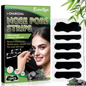 lot 629 image: Eveellyn Blackhead Remover Strips, 8 Pcs Charcoal Pore Strips, Deep Cleansing Blackhead Strip for All Skin Type, Nose Strip Blackhead Remover, Keep Skin Clear and Tighten Pores - Retail $6