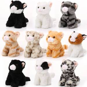 lot 630 image: Lenwen 10 Pcs Cat Stuffed Animals Bulk Soft Cuddly Kitten Plush Sets Kittens Assorted Fluffy Stuffed Cats for Kiddos Birthday Gift Pet Party Favors Stuffers(Sitting Style) - Retail $32