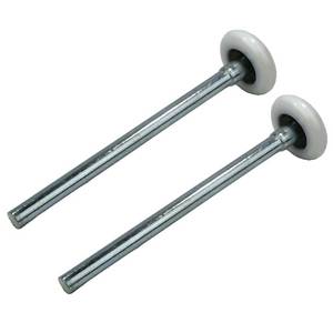 lot 643 image: 2pcs Garage Door Rollers, 2 Nylon Roller for 2 Garage Track, 6.2 Stem, 11 Balls Sealed Bearing, for Commercial and Residential Garage Doors, White (6.2 Long Stem 2pcs) - Retail $9