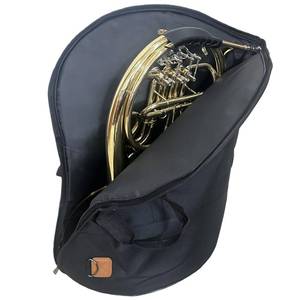 lot 646 image: French Horn Carry Bag Case Bags Black Shoulder Storage Portable Waterproof Wear-Resistant for Musical Instrument Backpack - Retail $60