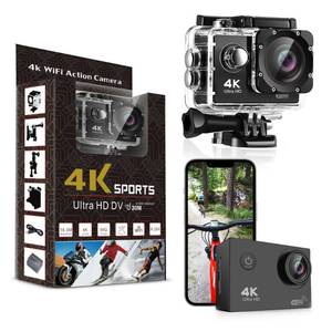 lot 684 image: Pro Xtreme 4K Action Camera - Ultra HD Waterproof Camera Video Camera with Wi-Fi, 170° Wide Angle Lens, Image Stabilization, Multiple Mounting Options - Perfect Underwater Camera Snorkeling - Retail $49
