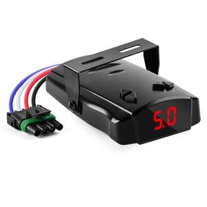 lot 693 image: briidea Trailer Brake Controller, Time-Delay Brake Controller for 1-4 Axle Trailers, Safety Protection with OverloadShort-Circuit Alerts for Light-Duty & Occasional Towing - Retail $34