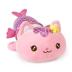 lot 1945 image: Onsoyours Cute Kitten Mermaid Plush Toy Stuffed Animal Kitty Soft Mermaid Cat Plush Pillow for Kids (Pink Cat Mermaid, 12) - Retail $21