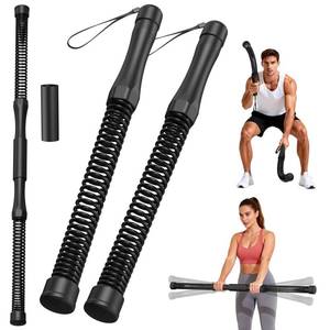 lot 1972 image: DERACY Pair of 2-in-1 Cordless Battle Ropes, Ropeless Battle Ropes for Home Gym, Portable Battle Rope, Home Workout Equipment for Men Women (Black) - Retail $10