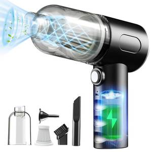 lot 5203 image: Vcwtty Electric Air Duster, 3-in-1 Compressed Air Duster, Keyboard Vacuum Cleaner & Air Blower, Replaces Canned Air, 12000PA Cordless Handheld Mini Vacuum for PC, Computer, Desktop, Car & Pet Hair - Retail $14